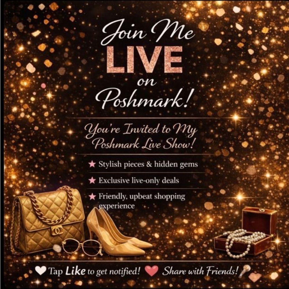 🎉 Join Me LIVE on Poshmark! 🎉